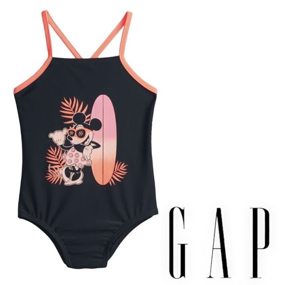 GAP Kids | Navy | DISNEY BEACH MINNIE MOUSE SWIMSUIT - Picture 1 of 3
